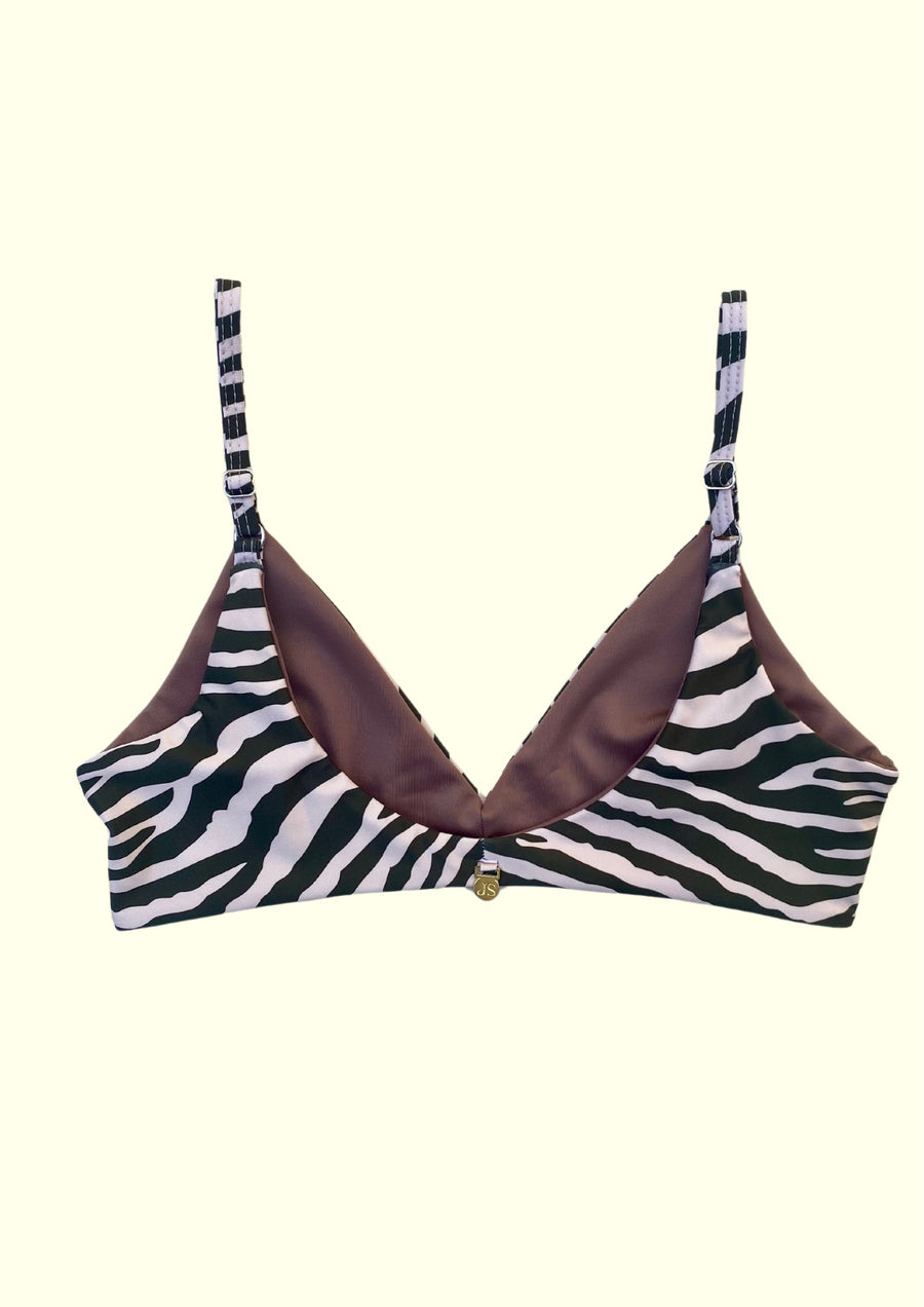 Top Alicia Brown Zebra