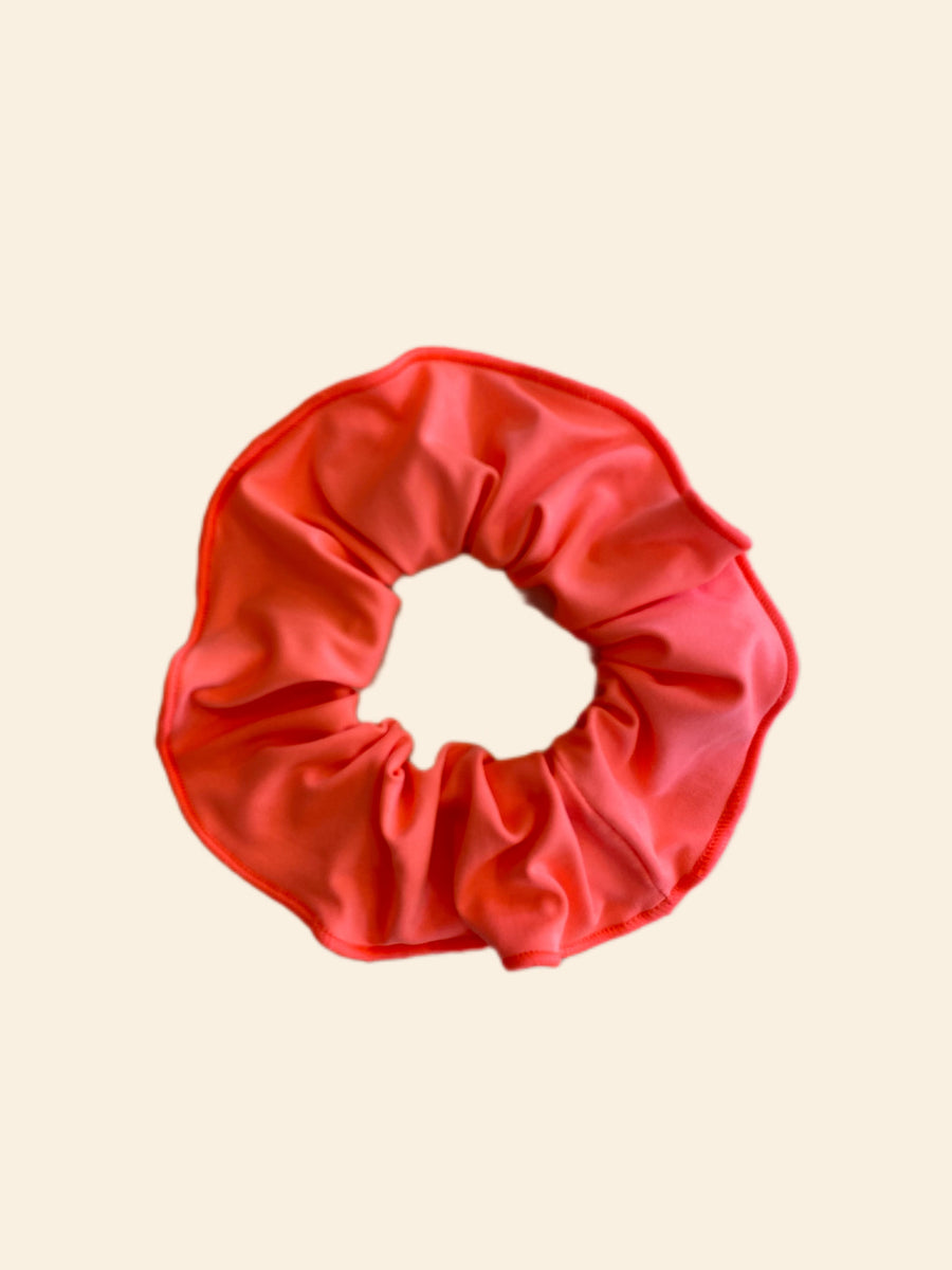 Scrunchie Naranja Neón