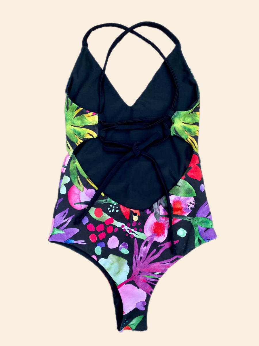 Entero Catalina Aruba Reversible Negro