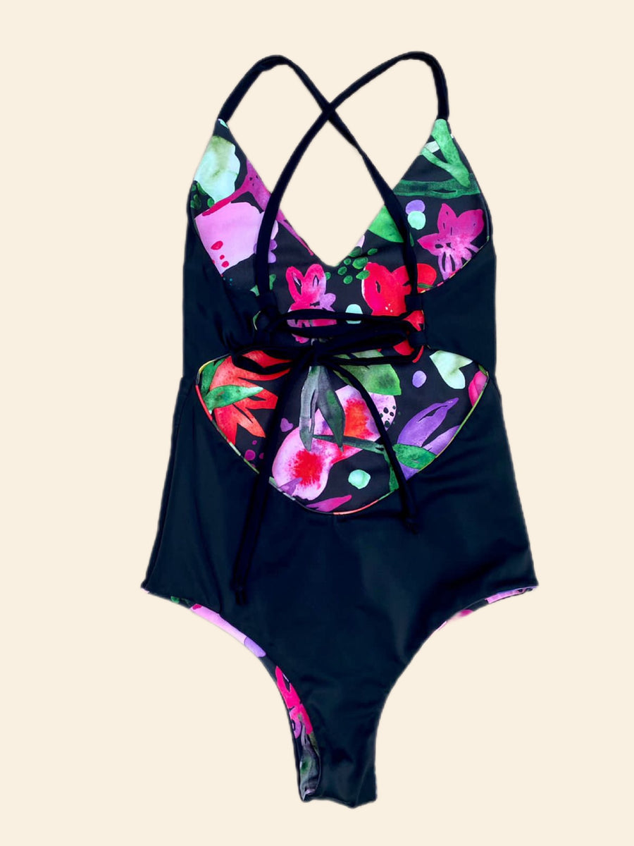 Entero Catalina Aruba Reversible Negro