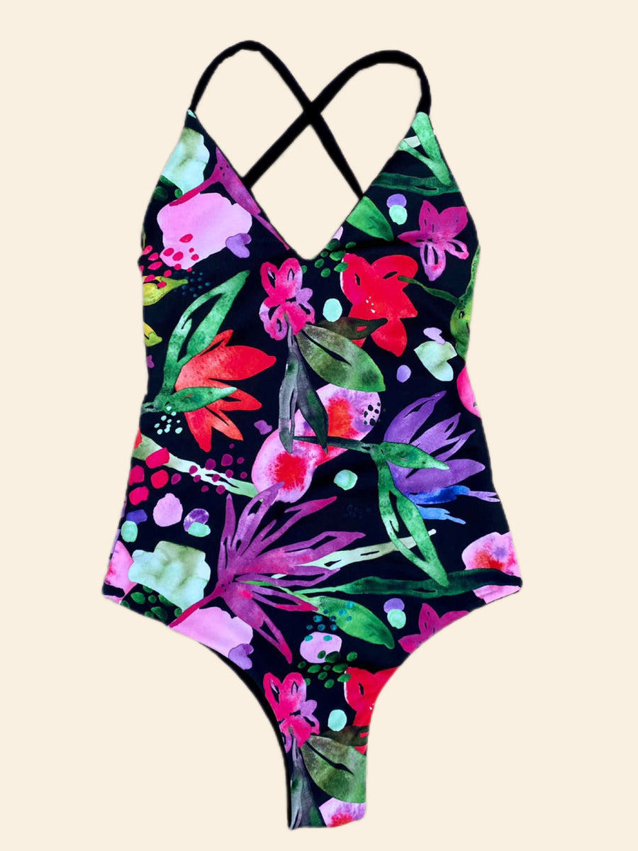 Entero Catalina Aruba Reversible Negro